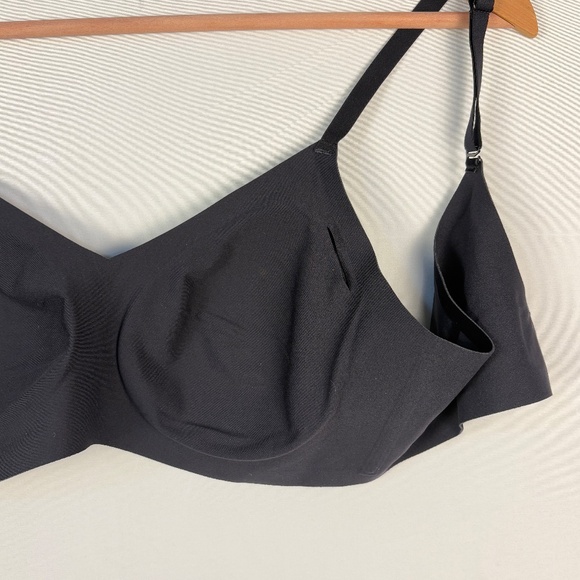 NWT HoneyLove Womens Silhouette Wireless Bonded Support Bra Sz L 38 B/C Black - Picture 8 of 12